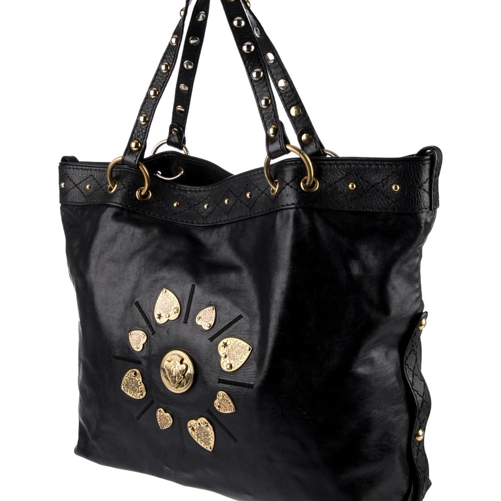 Beautiful Ex large Black Irina Babushka Leather Tote - Picture 3 of 17